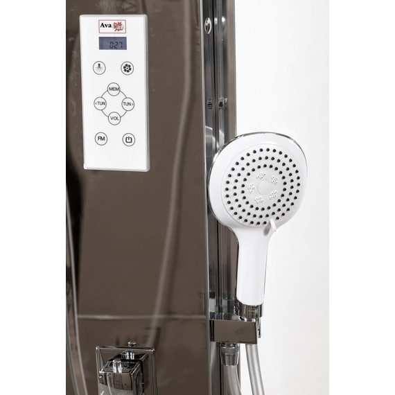 Гидробокс Avacan 120x90 см Z122, хром/прозрачное (безсиликоновая сборка) - фото 16