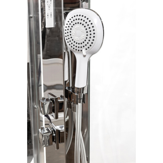 Гидробокс Avacan 120x90 см Z122STEAM, хром/прозрачное (безсиликоновая сборка) - фото 7