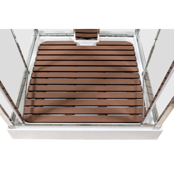 Гидробокс Avacan 100x100 см Z111MT, хром/прозрачное (безсиликоновая сборка) - фото 21