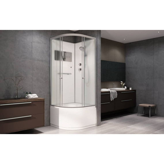 Душевая кабина Avacan 110x110 см D511, хром/матовое (безсиликоновая сборка) - фото 2
