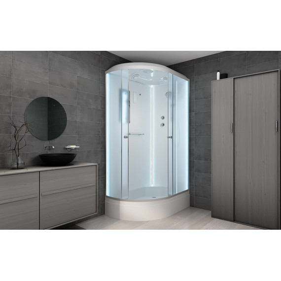 Душевая кабина Avacan 120x90 см D312SRLED, хром/матовое (безсиликоновая сборка) - фото 3