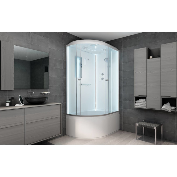 Душевая кабина Avacan 120x90 см D512SRLED, хром/матовое (безсиликоновая сборка) - фото 3