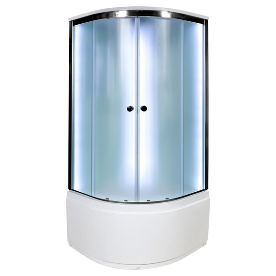 Душевая кабина Avacan 110x110 см D511SLED, хром/матовое (безсиликоновая сборка) - фото 2