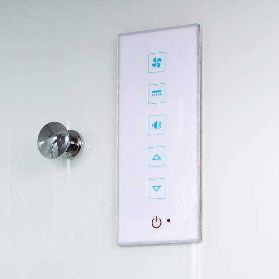 Душевая кабина Avacan 110x110 см D011SLED, хром/матовое (безсиликоновая сборка) - фото 15