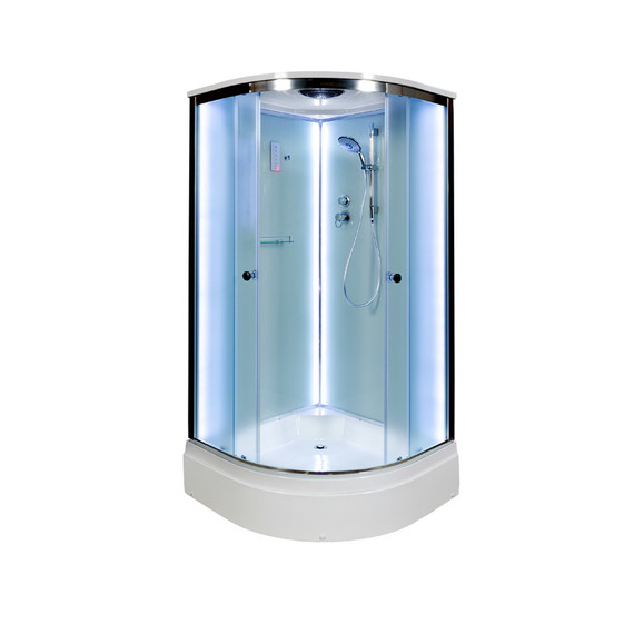 Душевая кабина Avacan 110x110 см D311SLED, хром/матовое (безсиликоновая сборка) - фото 2