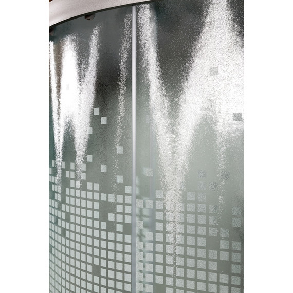 Душевая кабина Avacan 100x100 см L910EL, хром/матовое (безсиликоновая сборка) - фото 11