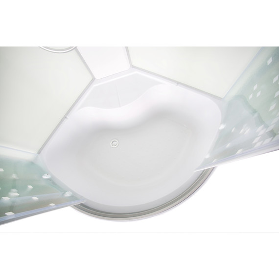 Гидробокс Avacan 100x100 см L910GM+EL, хром/матовое (безсиликоновая сборка) - фото 6