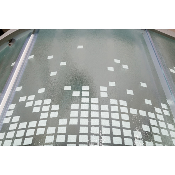 Душевая кабина Avacan 80x80 см L980, хром/узор (безсиликоновая сборка) - фото 10