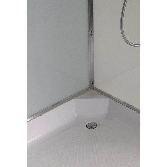 Душевая кабина Avacan 110x110 см D311SLED, хром/матовое (безсиликоновая сборка) - фото 17