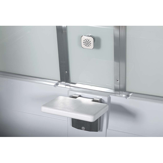 Гидробокс Avacan 150x85 см V150, хром/прозрачное (безсиликоновая сборка) - фото 8