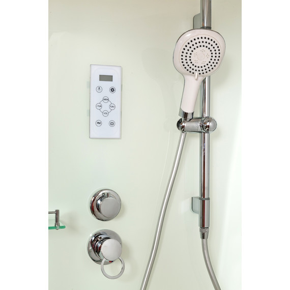 Гидробокс Avacan 80x80 см V8015, хром/прозрачное (безсиликоновая сборка) - фото 11