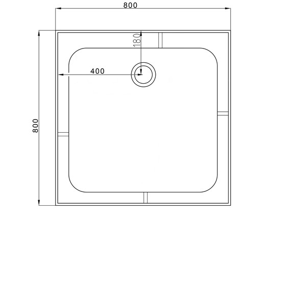 Гидробокс Avacan 80x80 см V8015, хром/прозрачное (безсиликоновая сборка) - фото 23