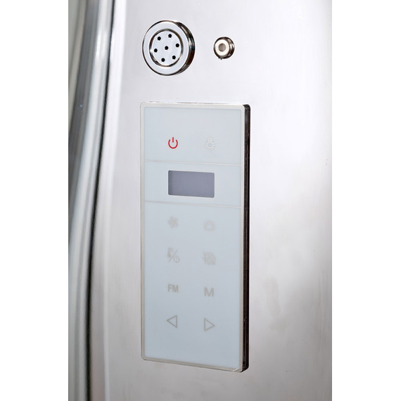 Гидробокс Avacan 120x90 см Z122STEAM, хром/прозрачное (безсиликоновая сборка) - фото 20