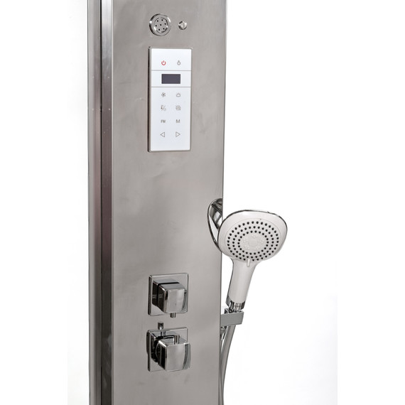 Гидробокс Avacan 100x100 см Z111STEAM, хром/прозрачное (безсиликоновая сборка) - фото 17