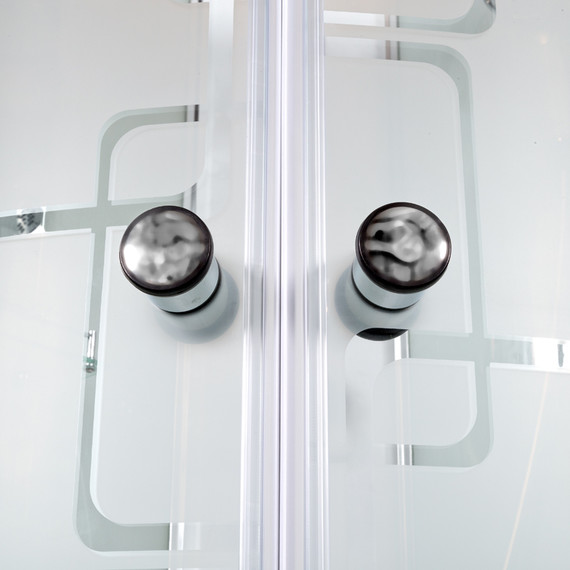 Гидробокс Avacan 120x90 см EM2012RNGM, хром/узор (безсиликоновая сборка) - фото 7