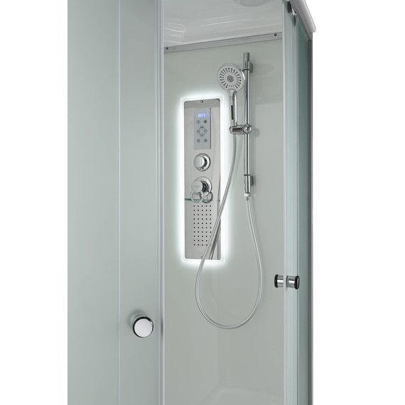 Гидробокс Avacan 120x80 см D2012LLED, хром/матовое (безсиликоновая сборка) - фото 7