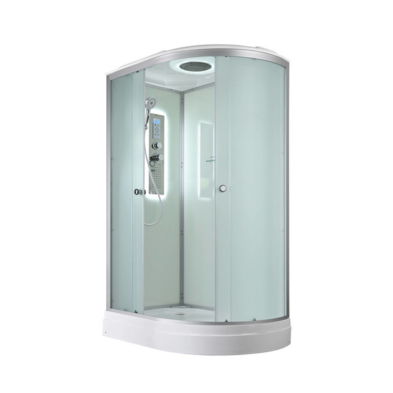 Гидробокс Avacan 120x80 см D2012LLED, хром/матовое (безсиликоновая сборка) - фото 