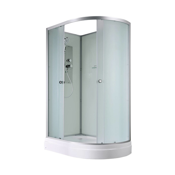 Душевая кабина Avacan 120x80 см D2012LN, хром/матовое (безсиликоновая сборка) - фото 