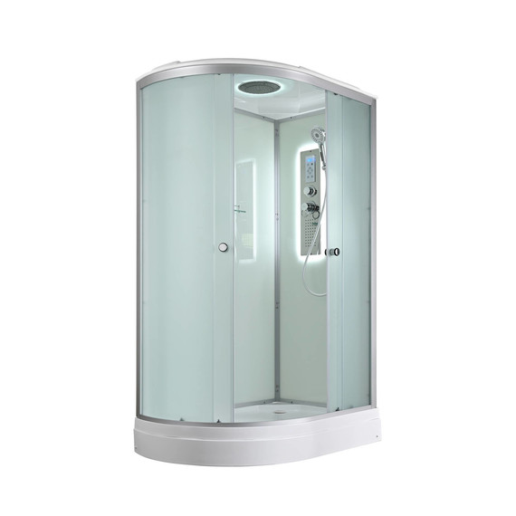 Гидробокс Avacan 120x80 см D2012RLED, хром/матовое (безсиликоновая сборка) - фото 