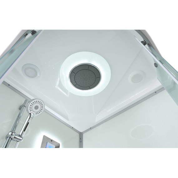 Гидробокс Avacan 80x80 см D5080LED, хром/матовое (безсиликоновая сборка) - фото 15