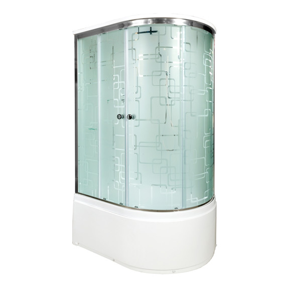 Душевая кабина Avacan 120x90 см EM5012L, хром/узор (безсиликоновая сборка) - фото 2