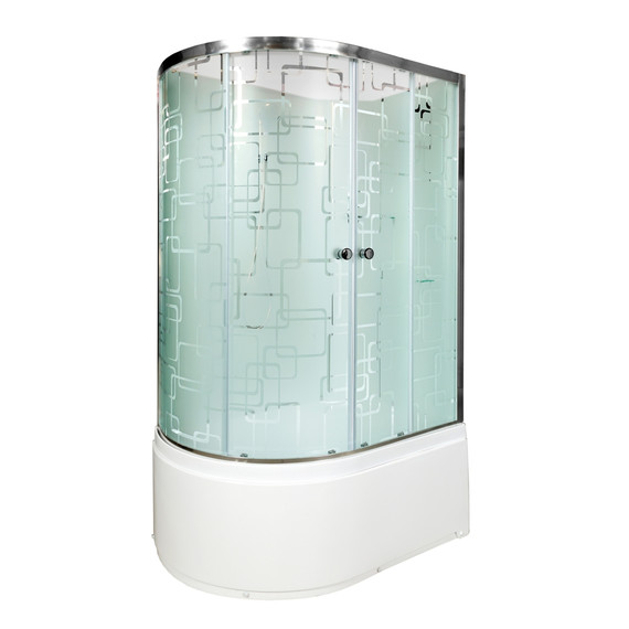 Душевая кабина Avacan 120x90 см EM5012RN, хром/узор (безсиликоновая сборка) - фото 2