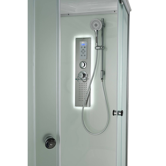 Гидробокс Avacan 120x80 см D5012RLED, хром/матовое (безсиликоновая сборка) - фото 14