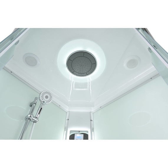 Гидробокс Avacan 100x100 см EM2010LED, хром/матовое (безсиликоновая сборка) - фото 16