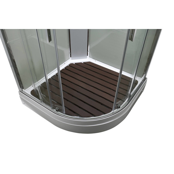 Душевая кабина Avacan 90x90 см EM2090NT, хром/прозрачное (безсиликоновая сборка) - фото 5