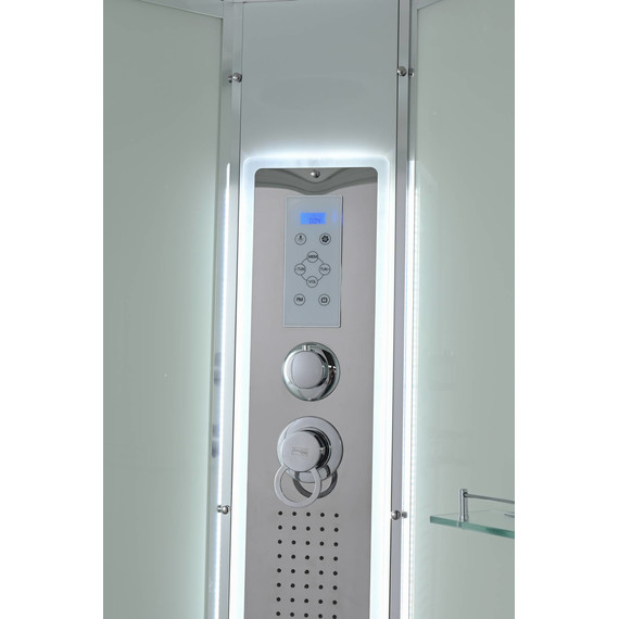 Гидробокс Avacan 110x80 см EM2811LLED, хром/матовое (безсиликоновая сборка) - фото 13