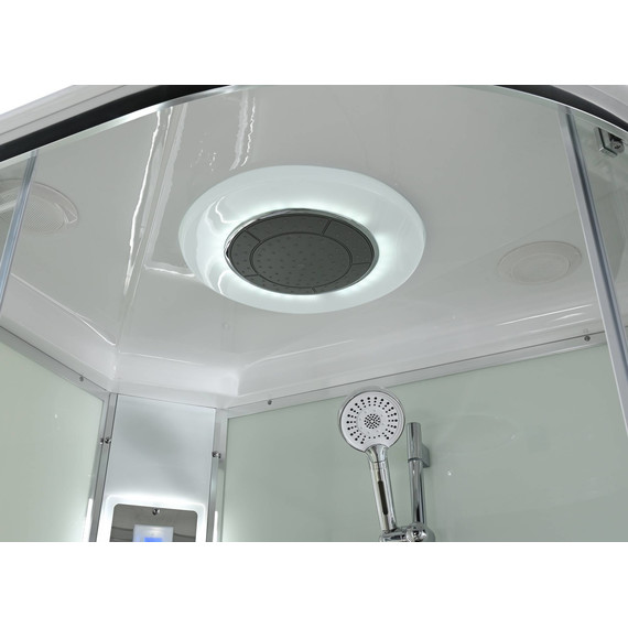 Гидробокс Avacan 120x80 см EM2812LLEDT, хром/прозрачное (безсиликоновая сборка) - фото 6