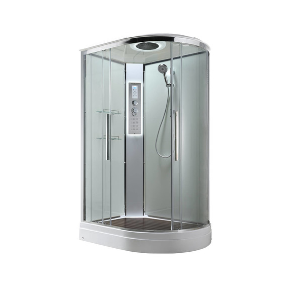 Гидробокс Avacan 120x80 см EM2812LLEDT, хром/прозрачное (безсиликоновая сборка) - фото 4