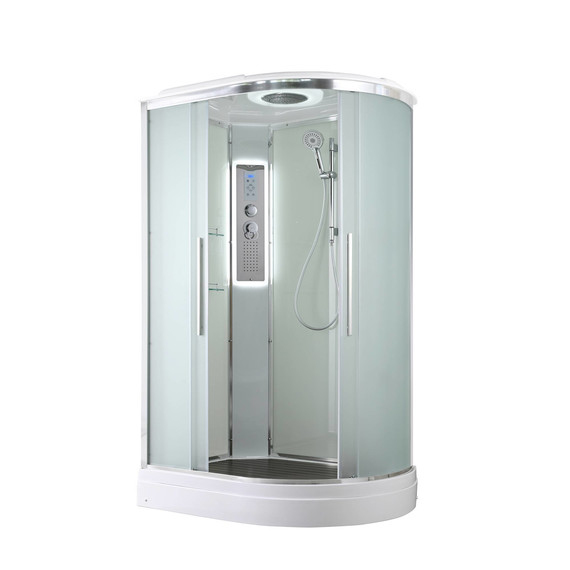 Гидробокс Avacan 120x80 см EM2812LLED, хром/матовое (безсиликоновая сборка) - фото 