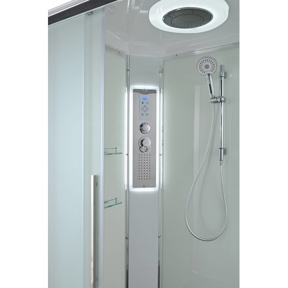 Гидробокс Avacan 120x80 см EM2812LLED, хром/матовое (безсиликоновая сборка) - фото 13