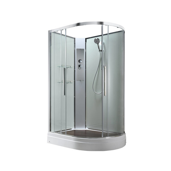 Душевая кабина Avacan 120x80 см EM2812LNT, хром/прозрачное (безсиликоновая сборка) - фото 3