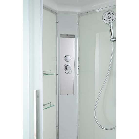 Душевая кабина Avacan 120x80 см EM2812LT, хром/прозрачное (безсиликоновая сборка) - фото 6