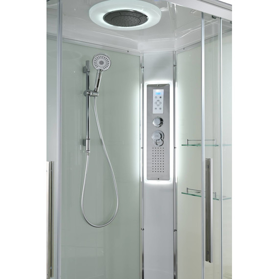 Гидробокс Avacan 120x80 см EM2812RLEDT, хром/прозрачное (безсиликоновая сборка) - фото 17