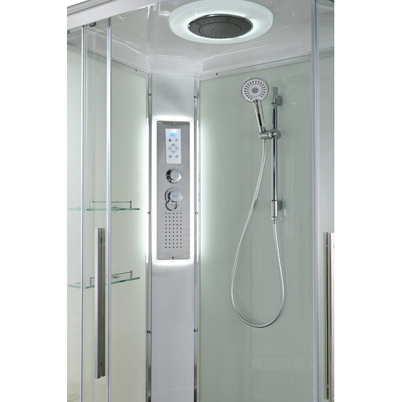 Гидробокс Avacan 120x90 см EM2912LLEDT, хром/прозрачное (безсиликоновая сборка) - фото 15