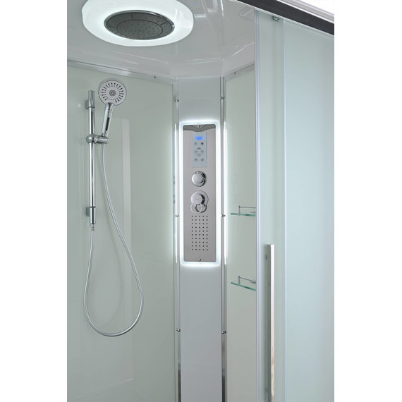 Гидробокс Avacan 120x90 см EM2912RLED, хром/матовое (безсиликоновая сборка) - фото 12