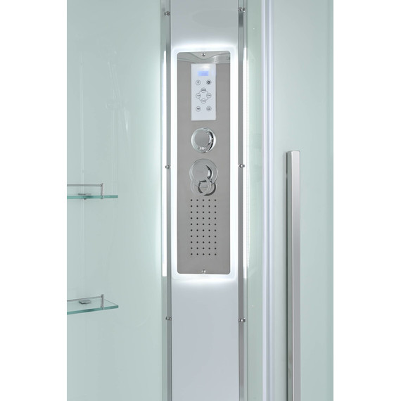 Гидробокс Avacan 100x100 см EM3010LED, хром/матовое (безсиликоновая сборка) - фото 9