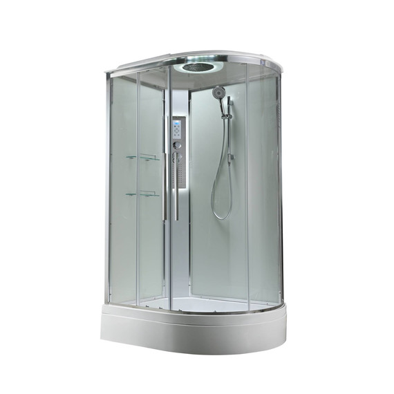 Гидробокс Avacan 120x80 см EM3812LLEDT, хром/прозрачное (безсиликоновая сборка) - фото 3