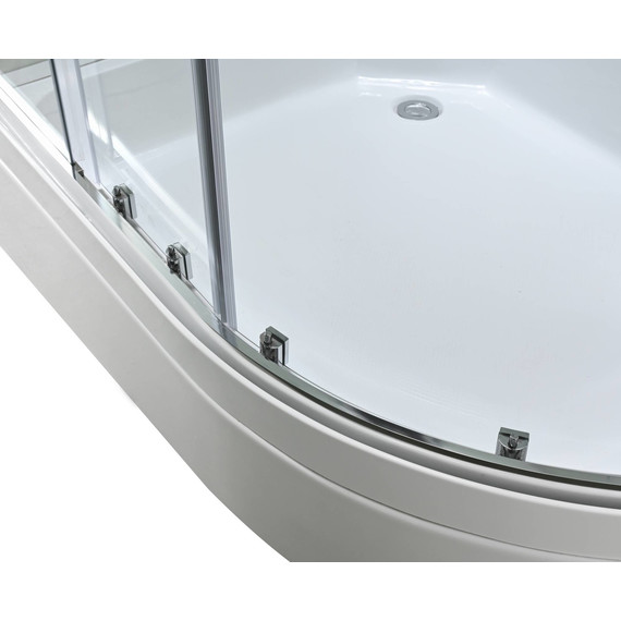 Гидробокс Avacan 120x90 см EM3912LLEDT, хром/прозрачное (безсиликоновая сборка) - фото 16