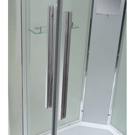 Гидробокс Avacan 120x90 см EM3912RLEDT, хром/прозрачное (безсиликоновая сборка) - фото 17