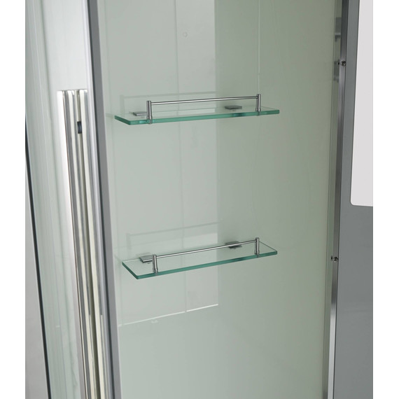 Душевая кабина Avacan 100x100 см EM5010T, хром/прозрачное (безсиликоновая сборка) - фото 16