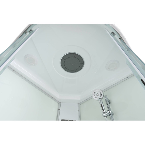 Душевая кабина Avacan 100x100 см EM5010T, хром/прозрачное (безсиликоновая сборка) - фото 12