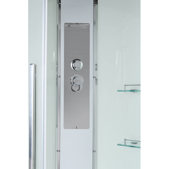 Душевая кабина Avacan 80x80 см EM5080NT, хром/прозрачное (безсиликоновая сборка) - фото 7