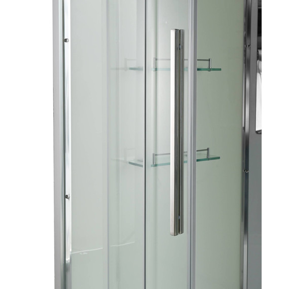 Душевая кабина Avacan 80x80 см EM5080T, хром/прозрачное (безсиликоновая сборка) - фото 12