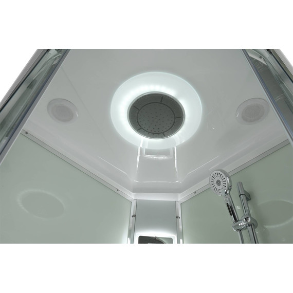 Гидробокс Avacan 90x90 см EM5090LEDT, хром/прозрачное (безсиликоновая сборка) - фото 10