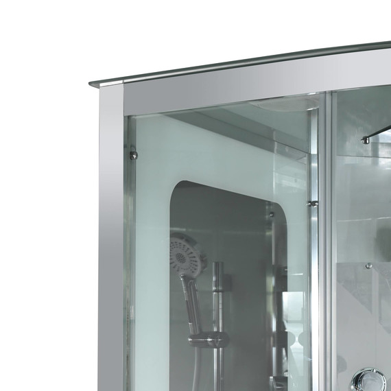 Душевая кабина Avacan 100x100 см A2010, хром/прозрачное (безсиликоновая сборка) - фото 11