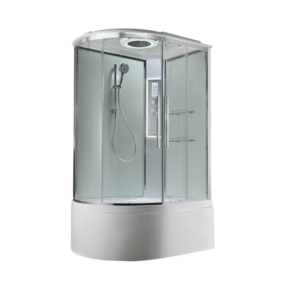 Гидробокс Avacan 120x80 см EM5812RLEDT, хром/прозрачное (безсиликоновая сборка) - фото 3